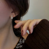925 Silver Pearl Droplets Earrings 18k Minimalism Fine Jewelry
