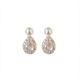 925 Silver Pearl Droplets Earrings 18k Minimalism Fine Jewelry