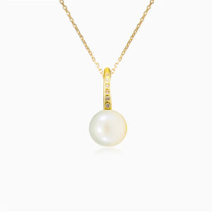 925 Sterling Silver Pearl Beads Pendant Necklaces For Women
