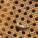 925 Sterling Silver Pearl Beads Pendant Necklaces For Women