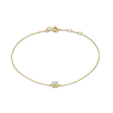 925 Silver Zircon Chain Bracelet 18K Plated Jewelry