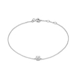 925 Silver Zircon Chain Bracelet 18K Plated Jewelry