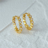 925 Silver Zircon Hoop Earrings Piercing Jewelry for Women