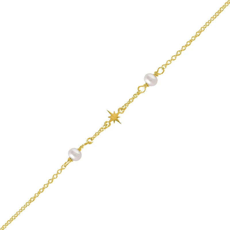 925 Silver Small Ball Beads Chain Bracelet Slim Thin Round Pearl Bracelet