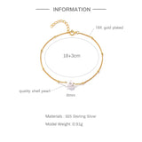 925 Silver Small Ball Beads Chain Bracelet Slim Thin Round Pearl Bracelet