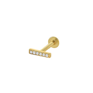 925 Silver Zircon Flower Crown Piercings for Women