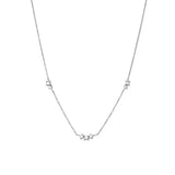 925 Silver Zircon Choker Necklace 18K Plated for Women
