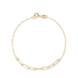 925 Silver Chain Splicing Bracelets Women Minimalist Stackable Hollow Bracelet