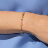 925 Silver Chain Splicing Bracelets Women Minimalist Stackable Hollow Bracelet
