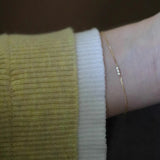 925 Silver Zircon Micro-inlaid Bracelet 18k Ins Minimalism Japanese Gift