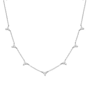 925 Sterling Silver Zircon Pendants Necklaces for Women