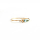 925 Silver Oval Zircon Rings Thin Stackable Wedding Anniversary