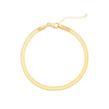 925 Silver Snake Chain Bracelet Women's Jewelry Gift 18K Plated Stackable