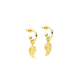 925 Silver Wing Drop Earrings Half Circle Dangle Party Jewelry Gift