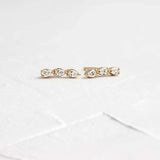 925 Silver Triple Water Drop Zircon Stud Earrings for Women