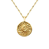 Moon Plated Charm Celestial Necklaces For Women Gift