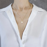 925 Silver Pearl Pendant Choker Necklace for Women