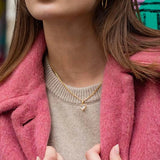 925 Silver CZ Heart Pendant Necklace For Women
