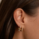 925 Silver Zircon Charms Earrings Flower Lightning Pendants