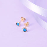 925 Silver Moon Star Stud Earrings Crystal Snake Ear Stud Party Jewelry