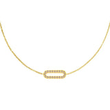 Zodiac Constellation Charm Necklace with Zircon Moon Star