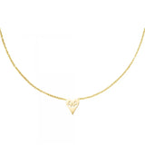 Zodiac Constellation Charm Necklace with Zircon Moon Star