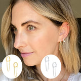 925 Silver Long Chain Earring Hoop Earrings Silver Jewelry Oorbellen