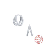 Turquoise Huggie Earrings 925 Sterling Silver Hoop Earrings for Women