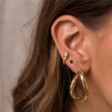 925 Silver Gothic Snake Earrings for Women