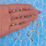 Silver Plating Bracelet Animal Starfish Octopus CZ Women Charm Jewelry