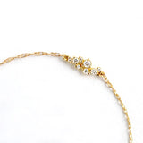 Zircon Scrollwork Bracelet Geometric Frame Charm Chain Wedding Party Jewelry