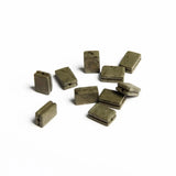 Natural Iron Ore Cuboid Stone Beads for Jewelry, 12x8x5mm