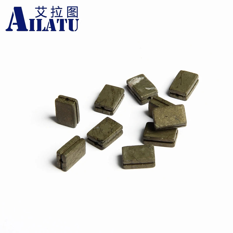 Natural Iron Ore Cuboid Stone Beads for Jewelry, 12x8x5mm