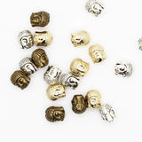 20 Religious Buddha Head Charm Beads for Diy Jewelry