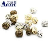 20 Religious Buddha Head Charm Beads for Diy Jewelry