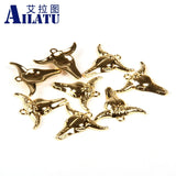 Zinc Alloy Ox Head Pendant for DIY Necklace, Herdsman's Auspicious Totem