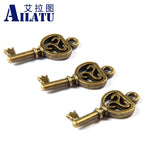 Bronze Key Pendant Zinc Alloy For DIY Necklace Jewelry