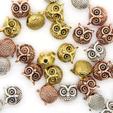 DIY Owl Charm Beads Metal Spacer for Bracelet Jewelry