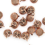 DIY Owl Charm Beads Metal Spacer for Bracelet Jewelry