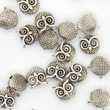 DIY Owl Charm Beads Metal Spacer for Bracelet Jewelry