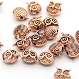 DIY Owl Charm Beads Metal Spacer for Bracelet Jewelry