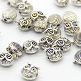 DIY Owl Charm Beads Metal Spacer for Bracelet Jewelry