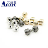Man Power Symbol Alloy Metal Motivation Dumbbell Charm Beads