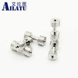 Man Power Symbol Alloy Metal Motivation Dumbbell Charm Beads