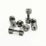 Man Power Symbol Alloy Metal Motivation Dumbbell Charm Beads