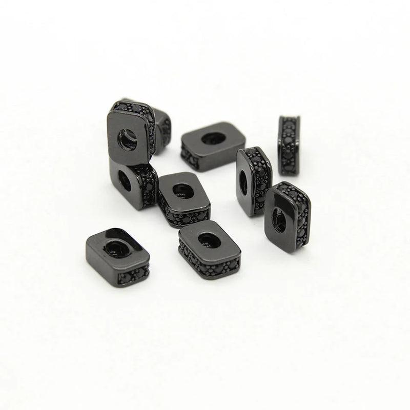 CZ Square Beads for DIY Bracelet and Necklace