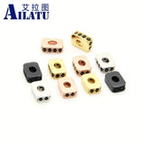 CZ Square Beads for DIY Bracelet and Necklace