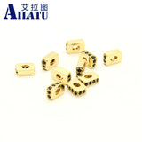 CZ Square Beads for DIY Bracelet and Necklace