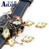 Shell Hand Charm Micro Paved Clear Cz DIY Jewelry Bracelet Necklace