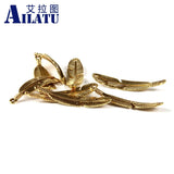 20pcs Zinc Alloy Feather Decorated for DIY Necklace Jewelry